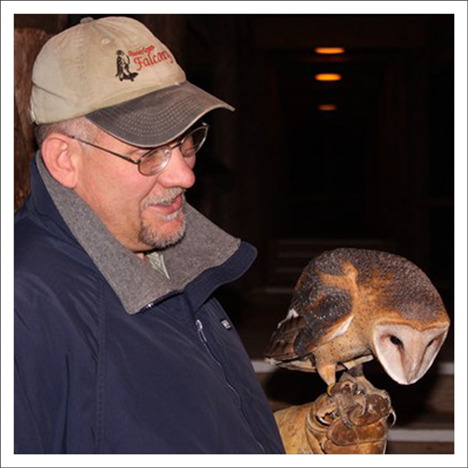 Adirondack Raptors:  Mark Manske with a Barn Owl
